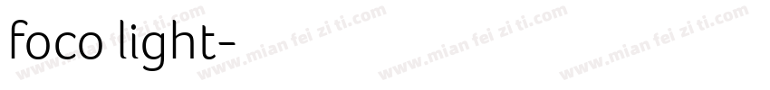 foco light字体转换